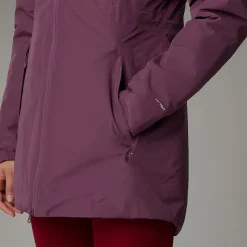 Cheap The North Face Isoleret Hikestellar Parka Til Damer Midnight Mauve