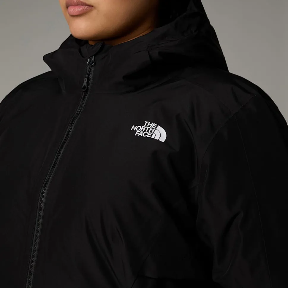 Fashion The North Face Isoleret Hikesteller Parka I Store Størrelser Til Damer TNF Black-NPF