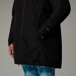 Fashion The North Face Isoleret Hikesteller Parka I Store Størrelser Til Damer TNF Black-NPF