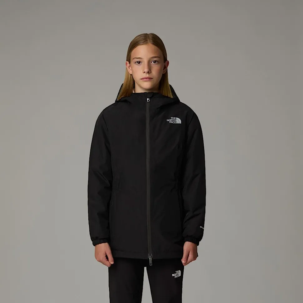 Best Sale The North Face Isoleret Hikesteller Parka Til Piger TNF Black