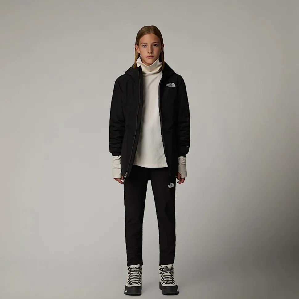 Best Sale The North Face Isoleret Hikesteller Parka Til Piger TNF Black