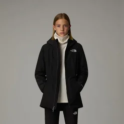 Best Sale The North Face Isoleret Hikesteller Parka Til Piger TNF Black