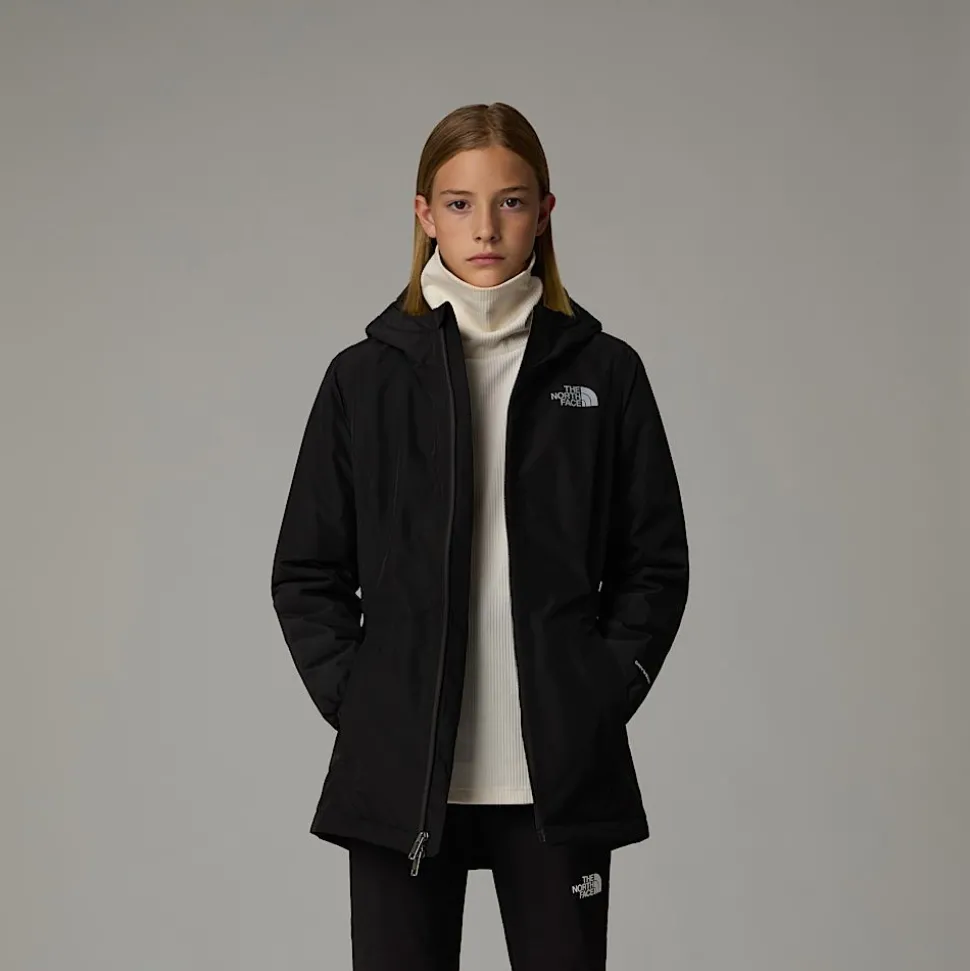Best Sale The North Face Isoleret Hikesteller Parka Til Piger TNF Black