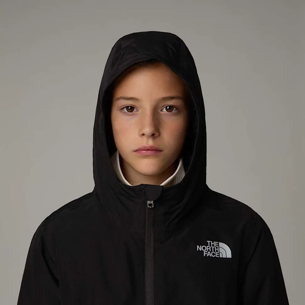 Best Sale The North Face Isoleret Hikesteller Parka Til Piger TNF Black