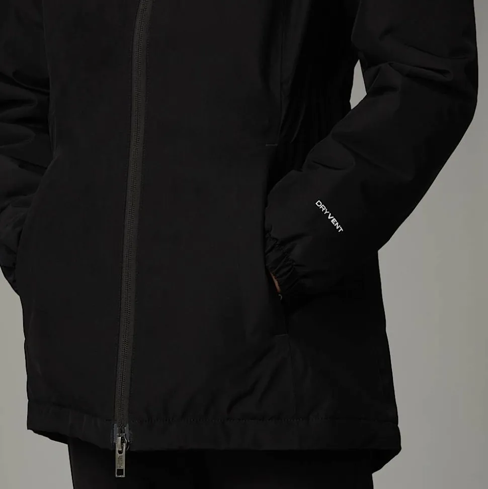 Best Sale The North Face Isoleret Hikesteller Parka Til Piger TNF Black