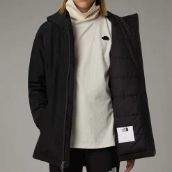 Best Sale The North Face Isoleret Hikesteller Parka Til Piger TNF Black