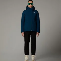 Flash Sale The North Face Isoleret Inlux Jakke Til Damer Midnight Petrol