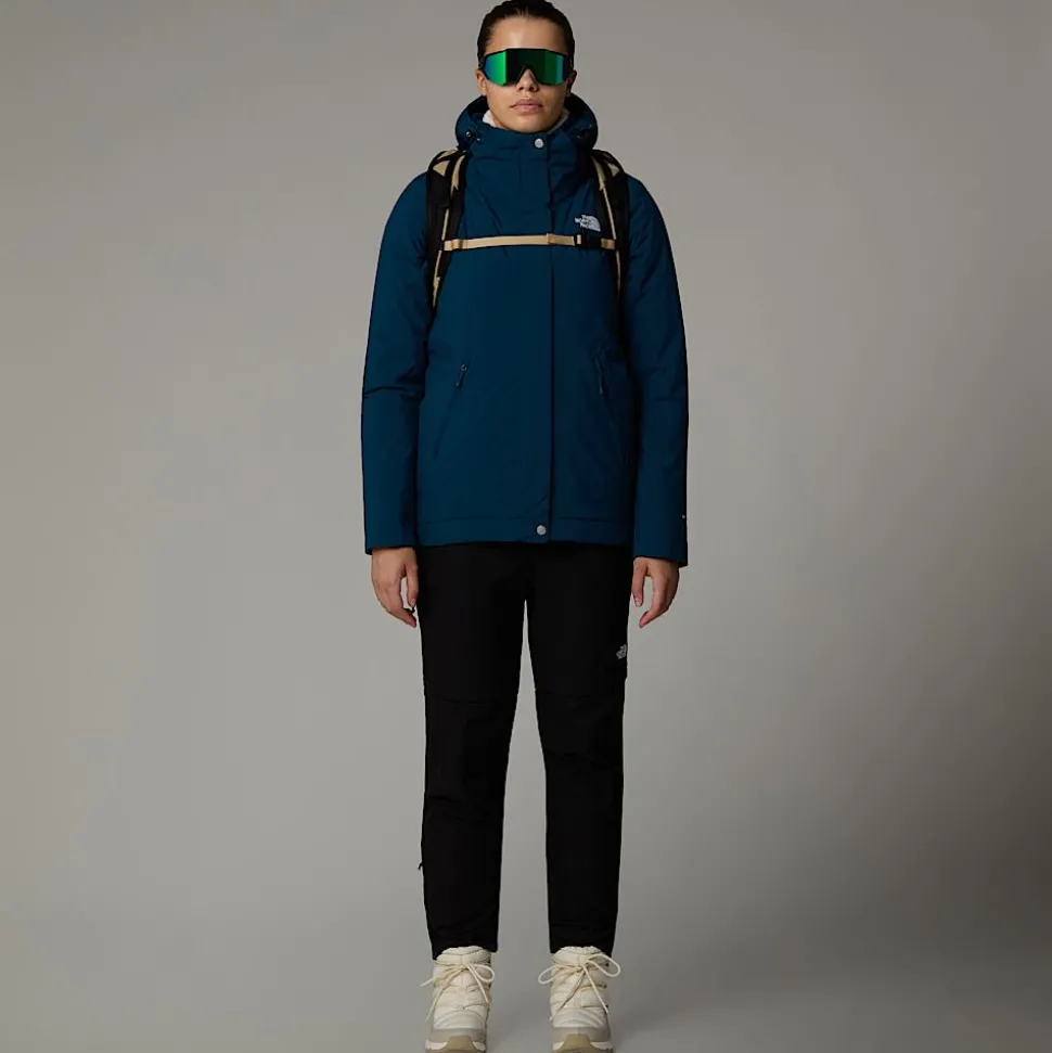 Flash Sale The North Face Isoleret Inlux Jakke Til Damer Midnight Petrol