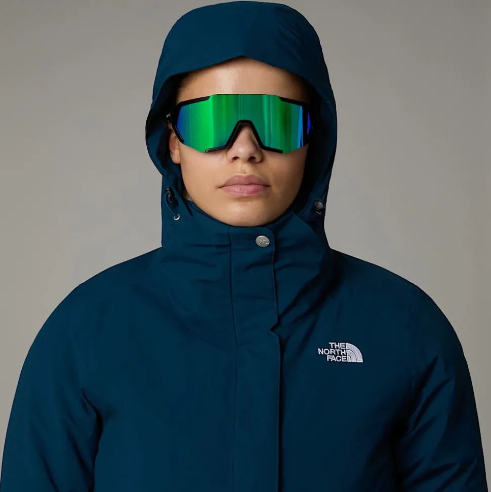 Flash Sale The North Face Isoleret Inlux Jakke Til Damer Midnight Petrol