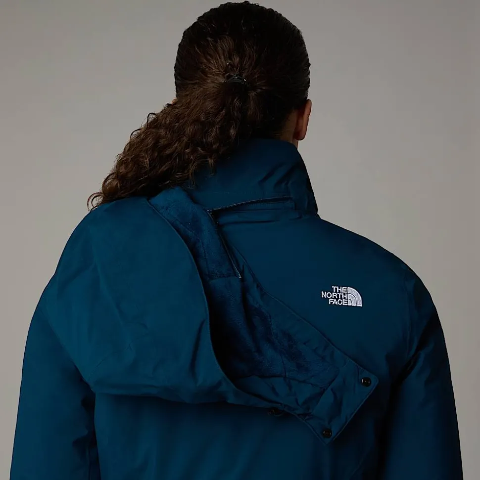 Flash Sale The North Face Isoleret Inlux Jakke Til Damer Midnight Petrol