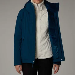 Flash Sale The North Face Isoleret Inlux Jakke Til Damer Midnight Petrol