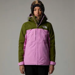 Hot The North Face Isoleret Namak Jakke Til Damer Forest Olive-Dragonfruit
