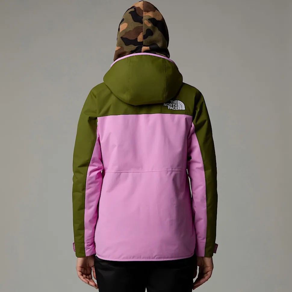 Hot The North Face Isoleret Namak Jakke Til Damer Forest Olive-Dragonfruit