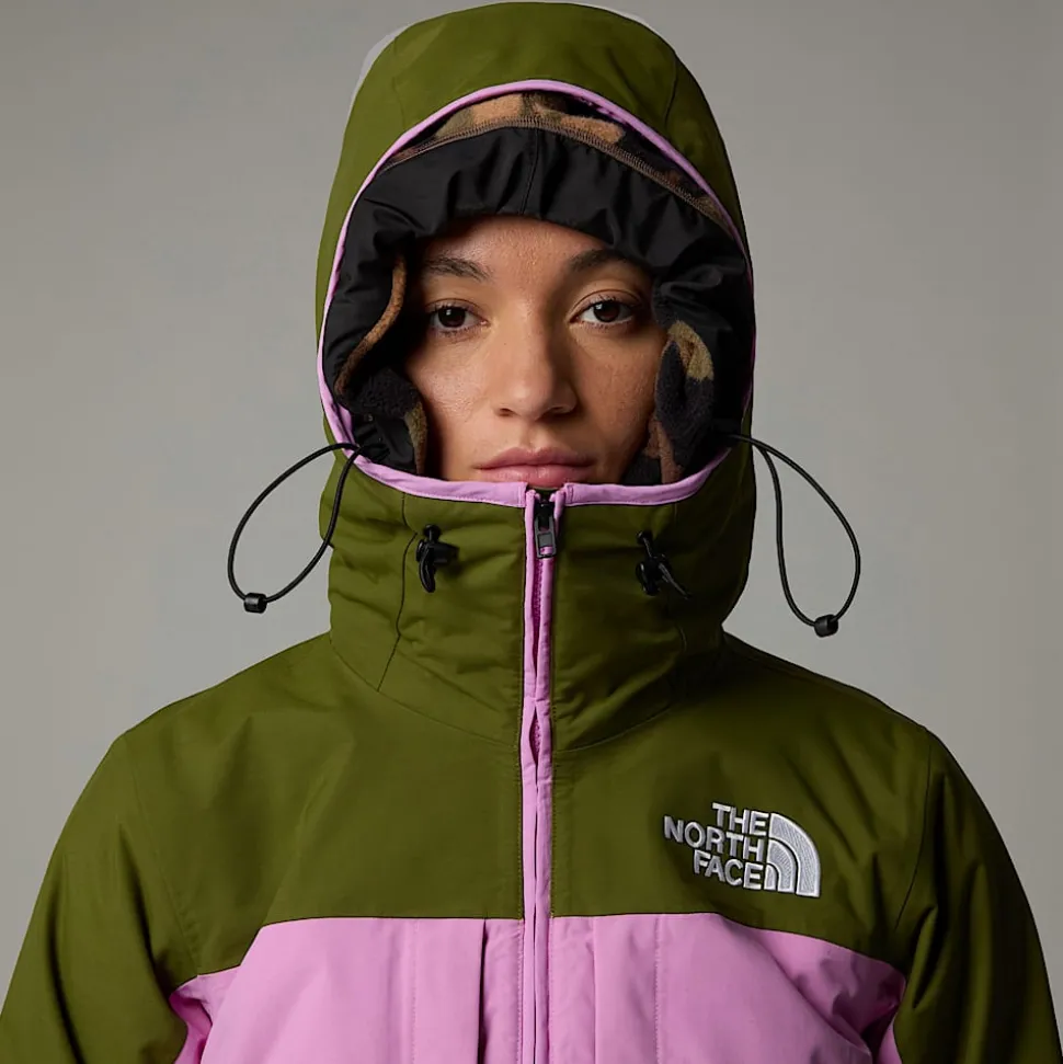 Hot The North Face Isoleret Namak Jakke Til Damer Forest Olive-Dragonfruit