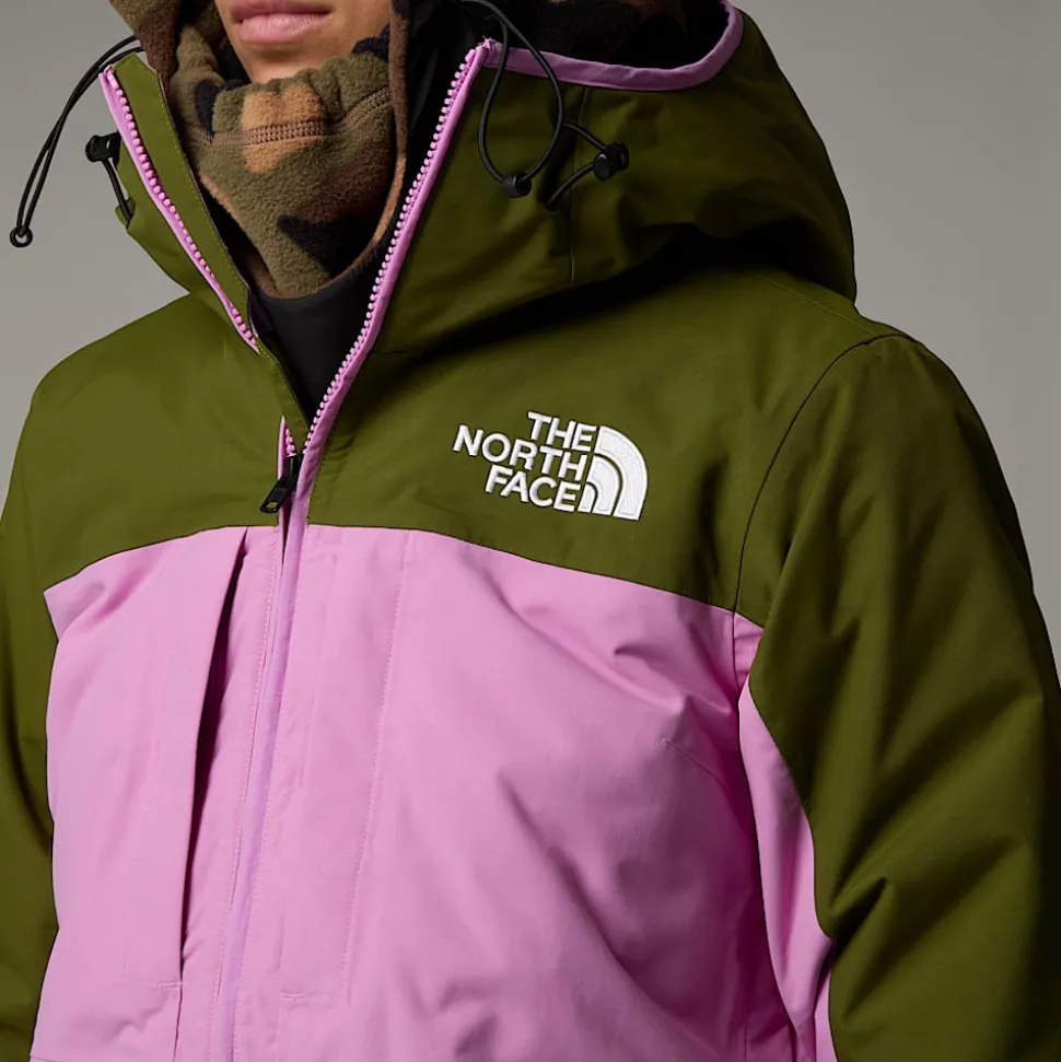 Hot The North Face Isoleret Namak Jakke Til Damer Forest Olive-Dragonfruit