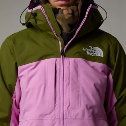 Hot The North Face Isoleret Namak Jakke Til Damer Forest Olive-Dragonfruit