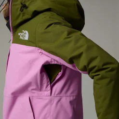 Hot The North Face Isoleret Namak Jakke Til Damer Forest Olive-Dragonfruit