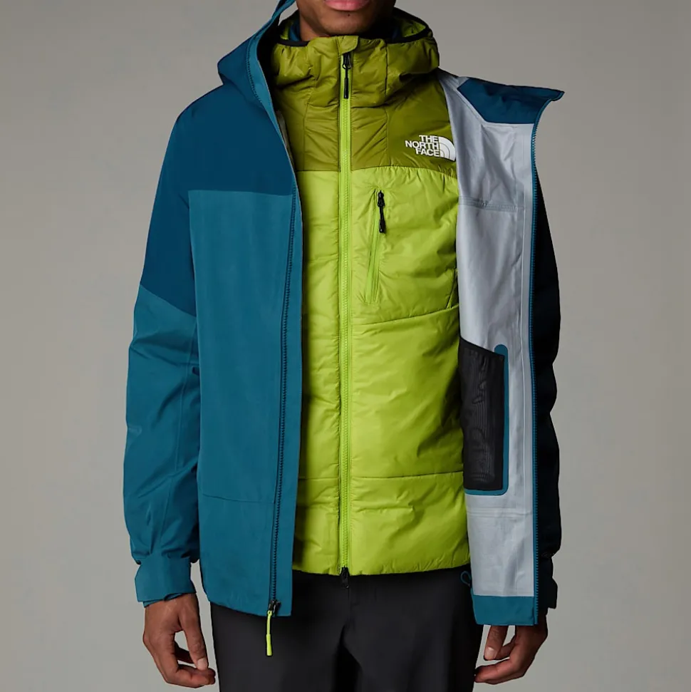 Best The North Face Jazzi 3L GORE-TEX® Jakke Til Herrer Midnight Petrol-Mallard Blue