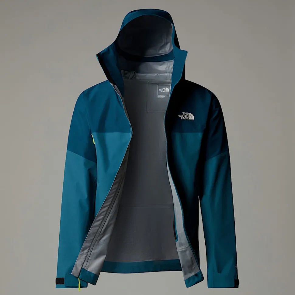 Best The North Face Jazzi 3L GORE-TEX® Jakke Til Herrer Midnight Petrol-Mallard Blue