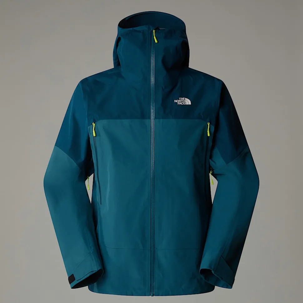 Best The North Face Jazzi 3L GORE-TEX® Jakke Til Herrer Midnight Petrol-Mallard Blue