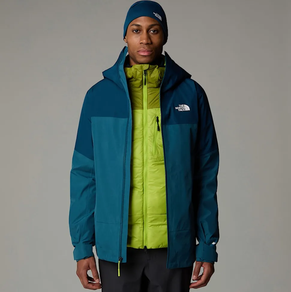 Best The North Face Jazzi 3L GORE-TEX® Jakke Til Herrer Midnight Petrol-Mallard Blue