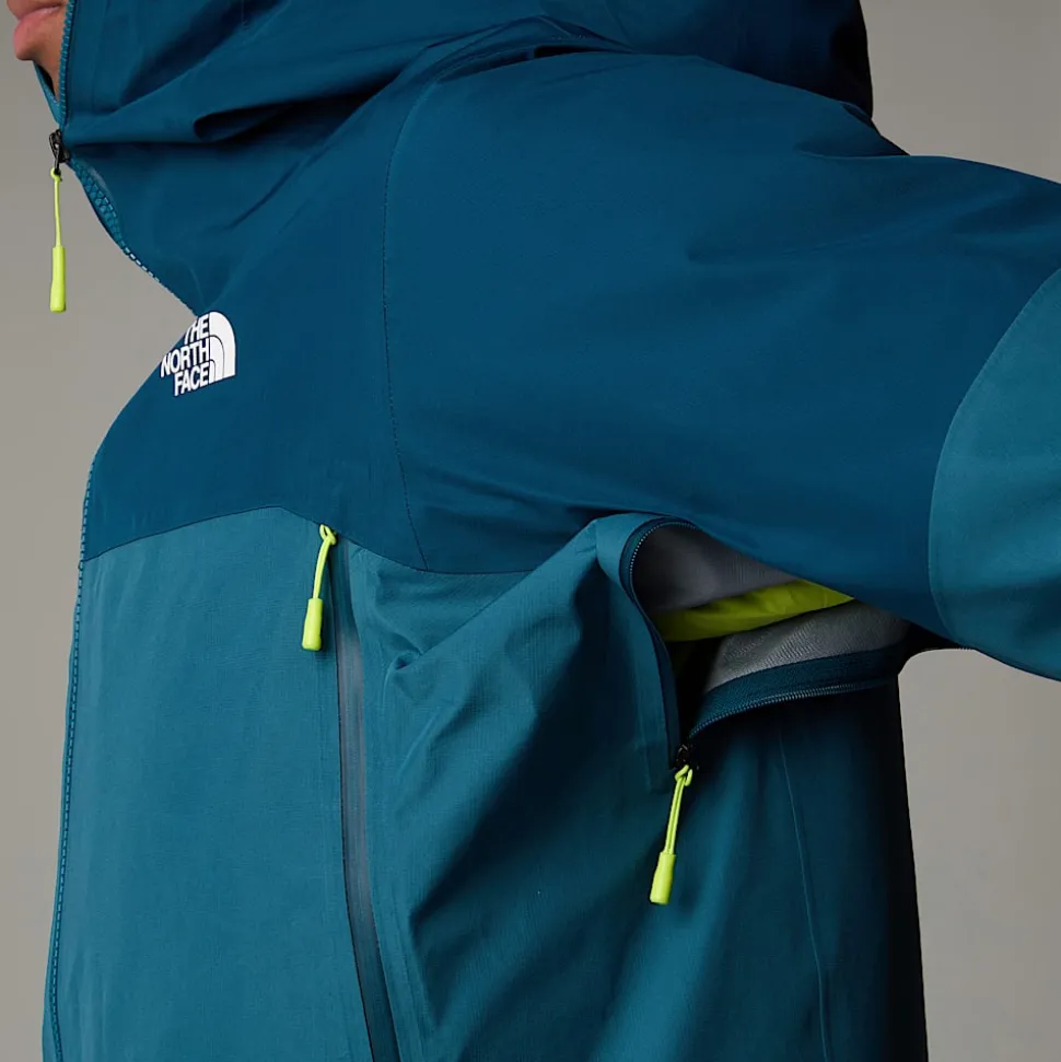 Best The North Face Jazzi 3L GORE-TEX® Jakke Til Herrer Midnight Petrol-Mallard Blue
