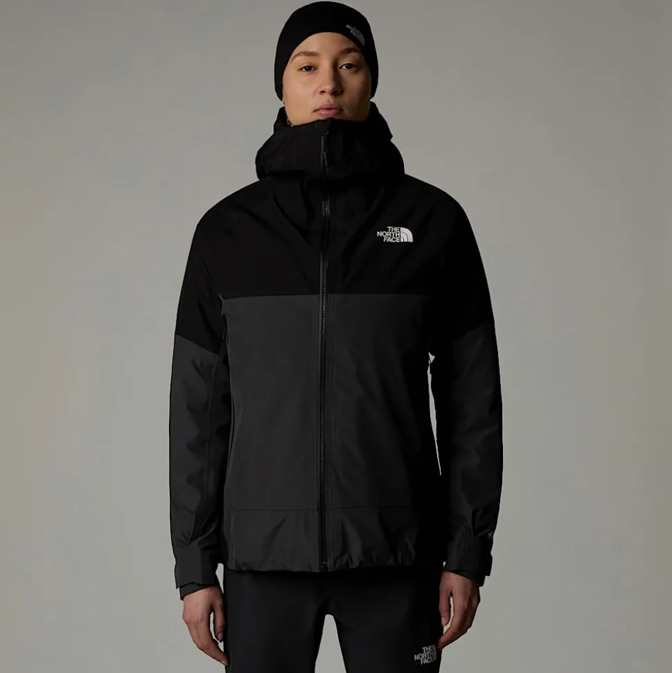 Sale The North Face Jazzi 3L GORE-TEX® Jakke Til Damer Anthracite Grey-TNF Black