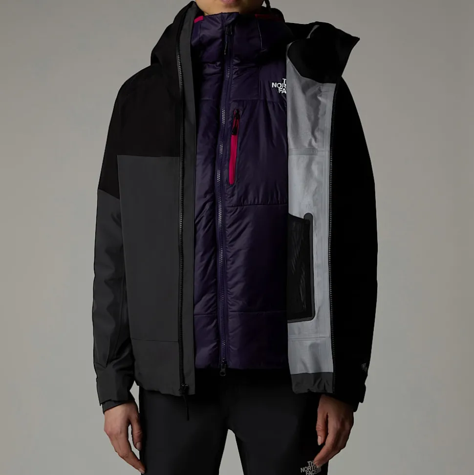 Sale The North Face Jazzi 3L GORE-TEX® Jakke Til Damer Anthracite Grey-TNF Black