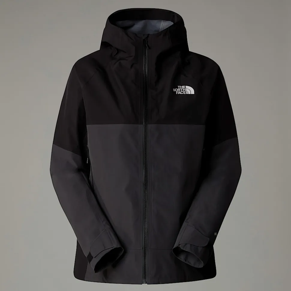 Sale The North Face Jazzi 3L GORE-TEX® Jakke Til Damer Anthracite Grey-TNF Black