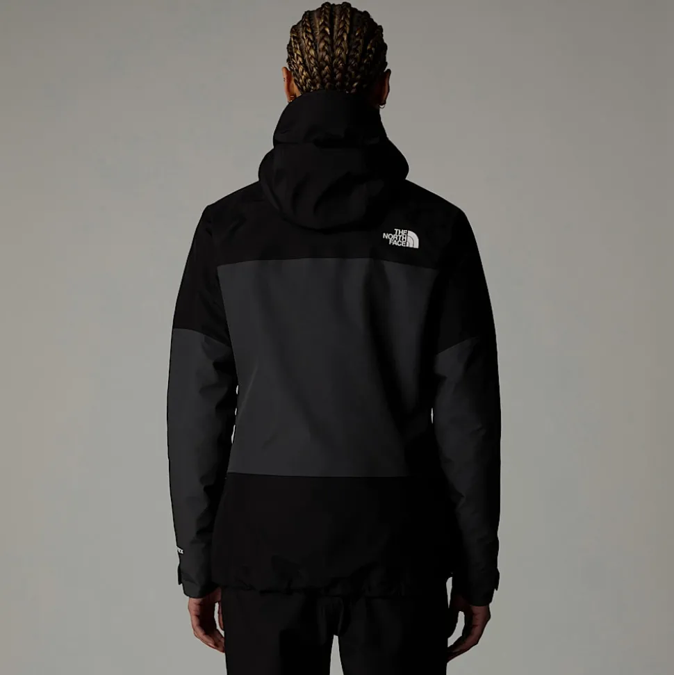 Sale The North Face Jazzi 3L GORE-TEX® Jakke Til Damer Anthracite Grey-TNF Black