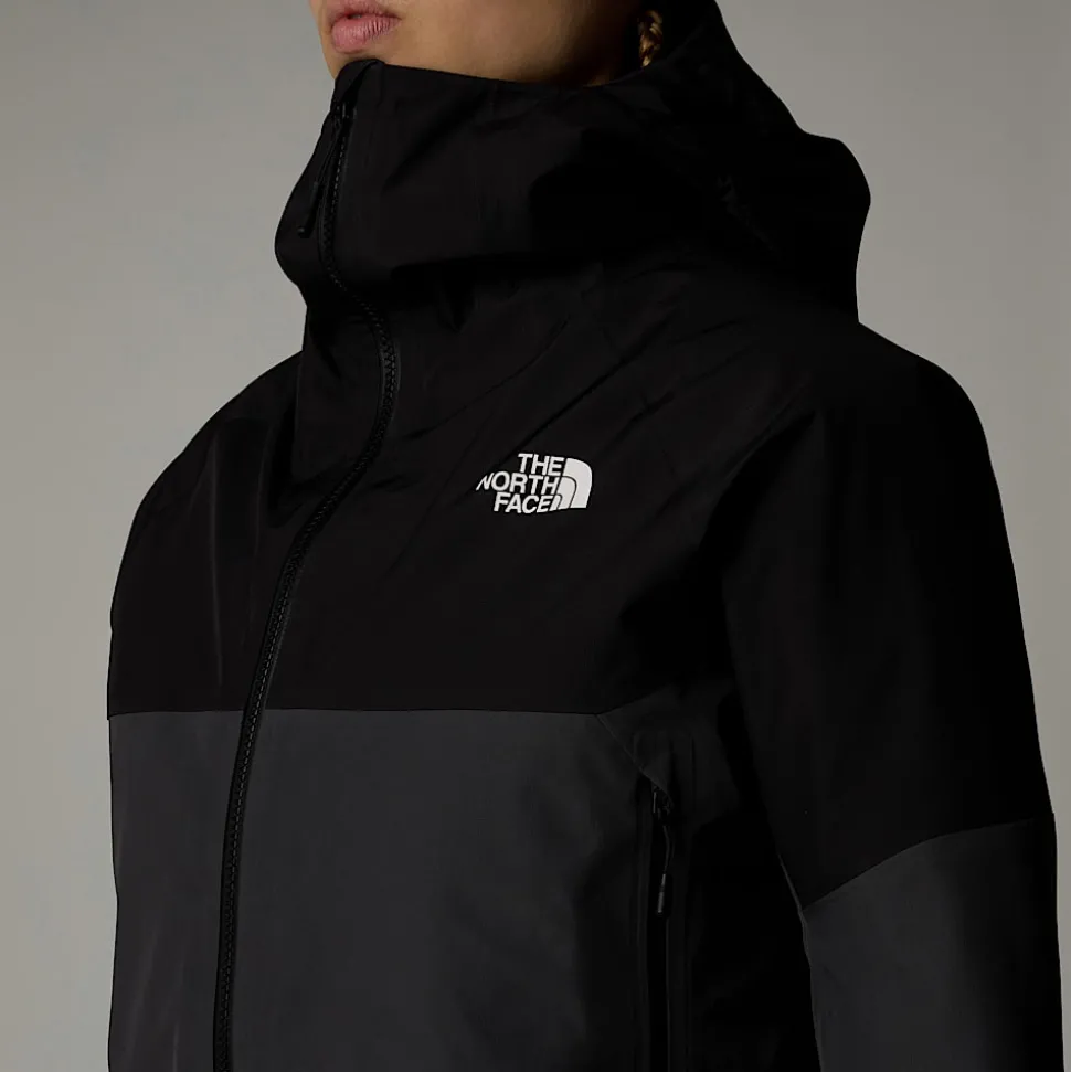 Sale The North Face Jazzi 3L GORE-TEX® Jakke Til Damer Anthracite Grey-TNF Black