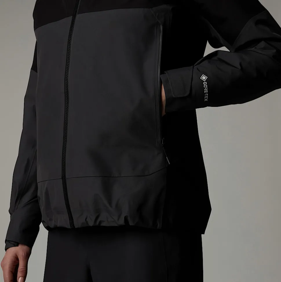 Sale The North Face Jazzi 3L GORE-TEX® Jakke Til Damer Anthracite Grey-TNF Black