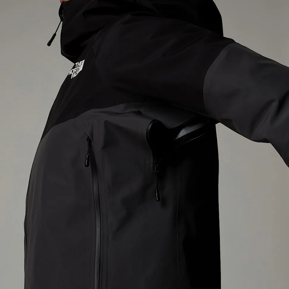 Sale The North Face Jazzi 3L GORE-TEX® Jakke Til Damer Anthracite Grey-TNF Black