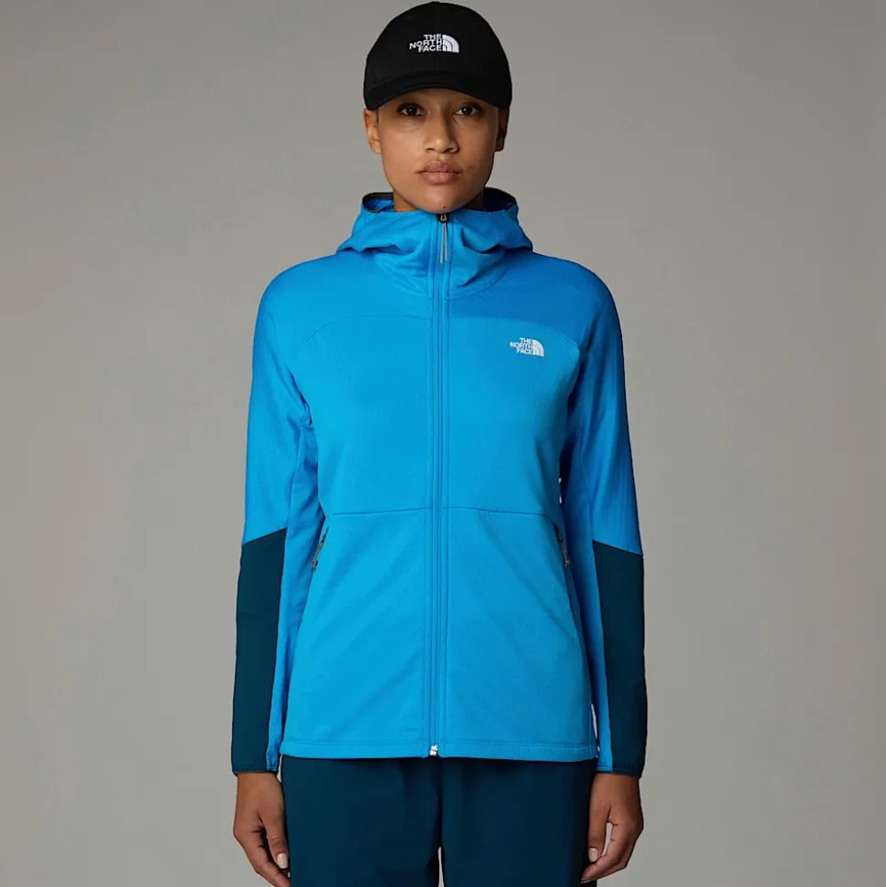 Discount The North Face Kikash Jakke Med Hætte Til Damer Belay Blue