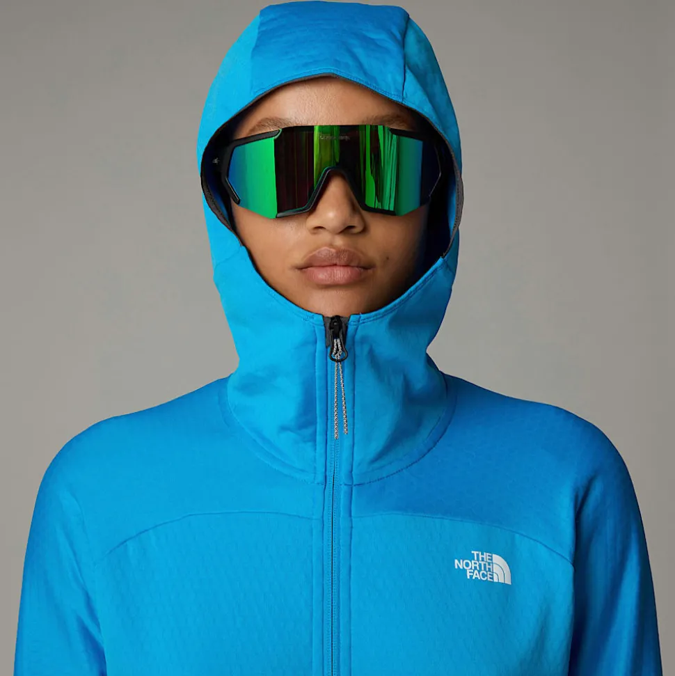 Discount The North Face Kikash Jakke Med Hætte Til Damer Belay Blue