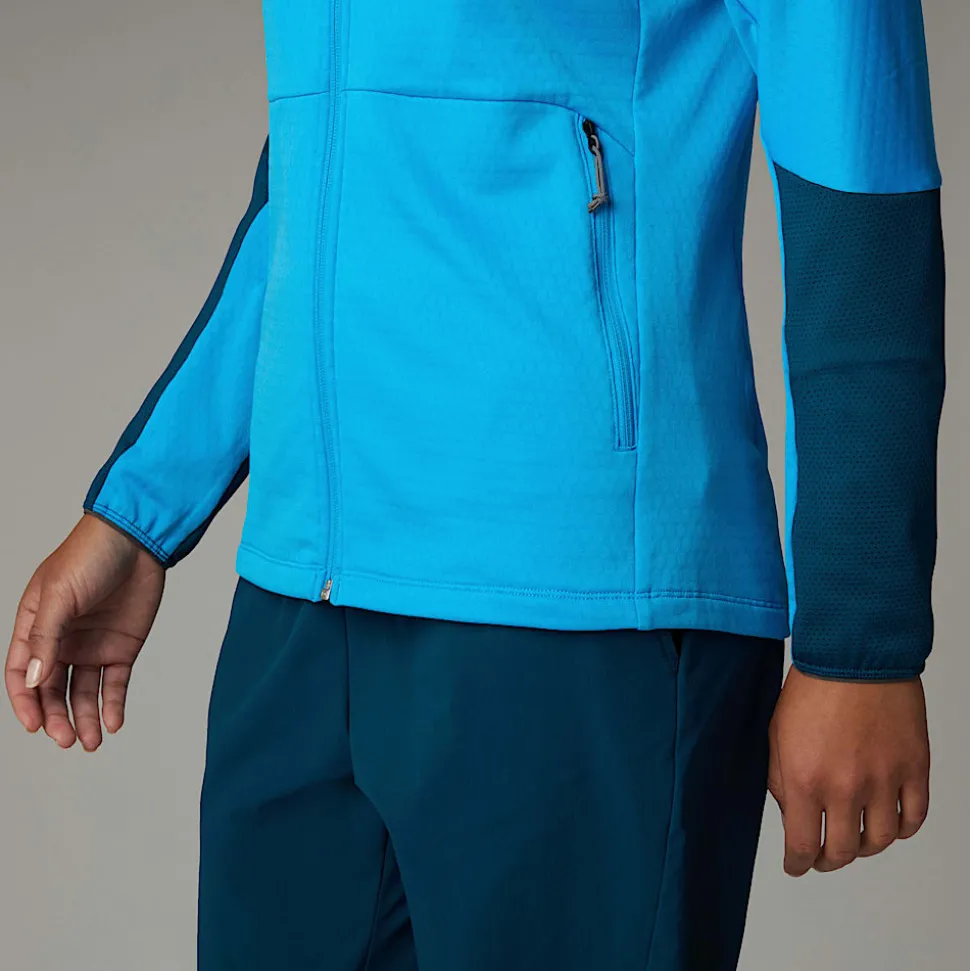 Discount The North Face Kikash Jakke Med Hætte Til Damer Belay Blue