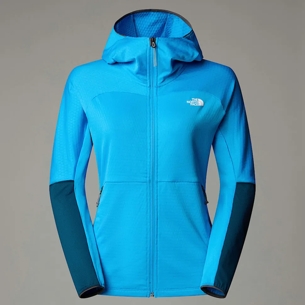 Discount The North Face Kikash Jakke Med Hætte Til Damer Belay Blue