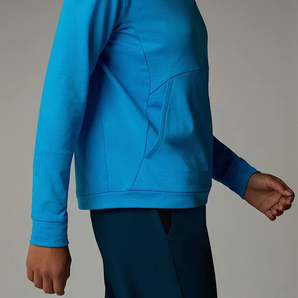 Sale The North Face Kikash Sweatshirt Med Kvart Lynlås Til Damer Belay Blue