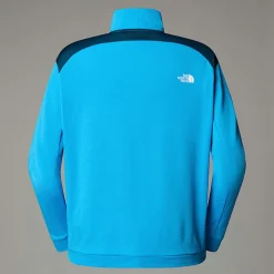 Sale The North Face Kikash Sweatshirt Med Kvart Lynlås Til Damer Belay Blue