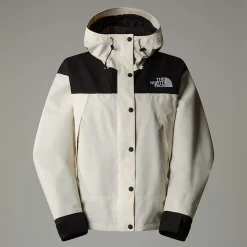 Sale The North Face Kort Mountain Mono Jakke Til Damer White Dune-TNF Black