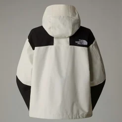 Sale The North Face Kort Mountain Mono Jakke Til Damer White Dune-TNF Black