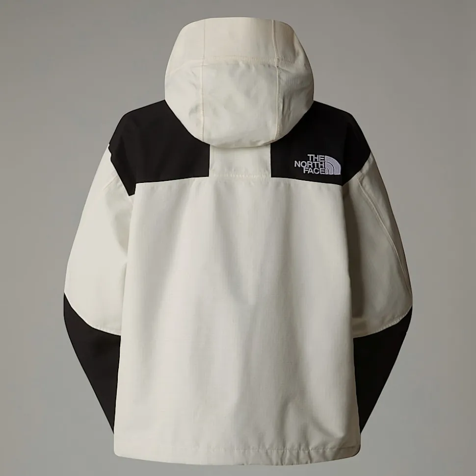 Sale The North Face Kort Mountain Mono Jakke Til Damer White Dune-TNF Black