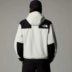 Sale The North Face Kort Mountain Mono Jakke Til Damer White Dune-TNF Black