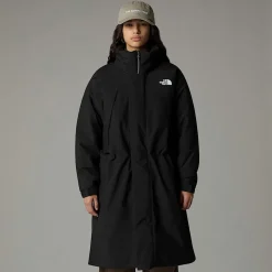 Online The North Face Lang Polstret Parka Til Damer TNF Black