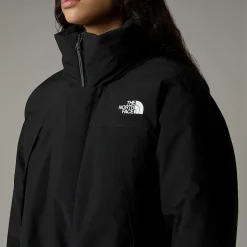 Online The North Face Lang Polstret Parka Til Damer TNF Black