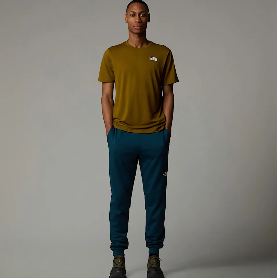 Fashion The North Face Langærmet 24/7 T-shirt Med Kvart Lynlås Til Herrer Moss Green