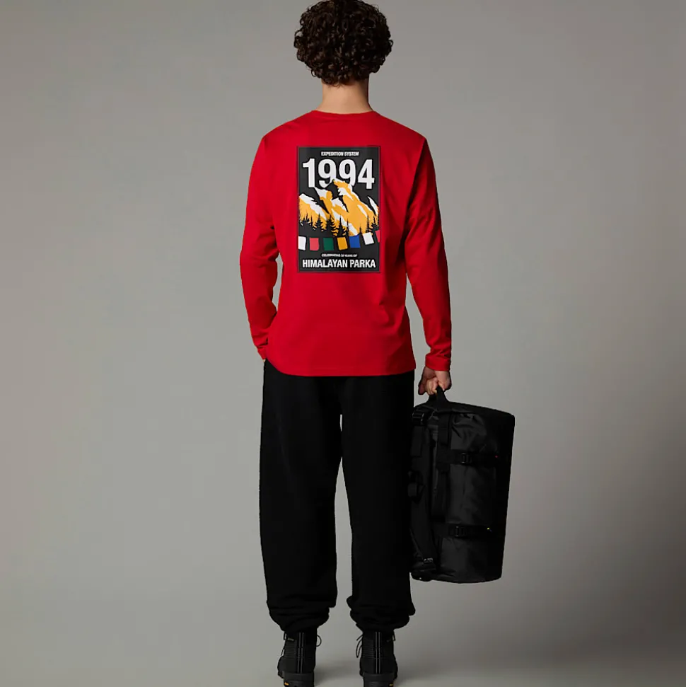 Clearance The North Face Langærmet Anniversary T-shirt Til Herrer TNF Red