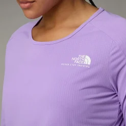 Sale The North Face Langærmet Kikash T-shirt Til Damer Purple Granite