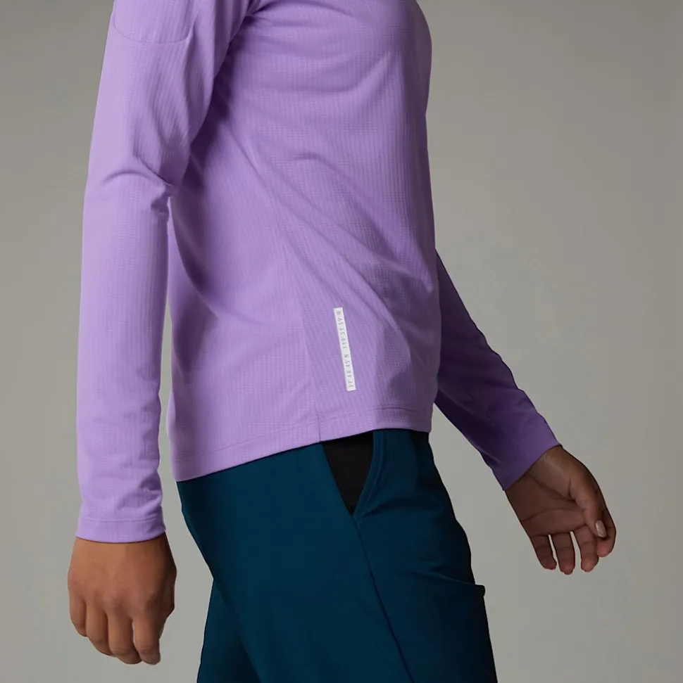Sale The North Face Langærmet Kikash T-shirt Til Damer Purple Granite