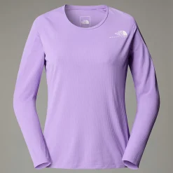Sale The North Face Langærmet Kikash T-shirt Til Damer Purple Granite